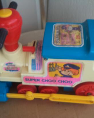 GIOCATTOLO LOCOMOTIVA SUPER CHOO CHOO VINTAGE