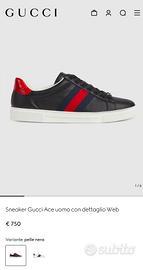Scarpe  Gucci sneaker Ace.