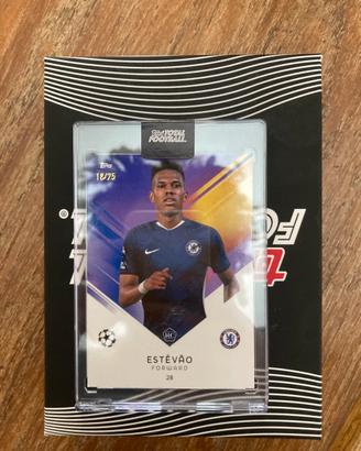 Card Estevao rookie numerato su /25 Topps Chelsea