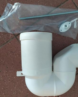 Curva Scarico WC a S 100 mm, NUOVA