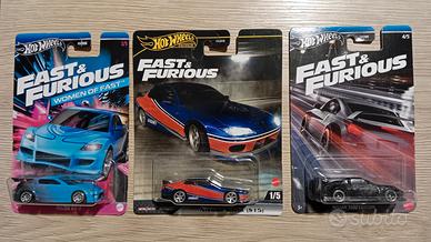 Lotto 3 Hotwheels FAST & FURIOUS TOKYO DRIFT