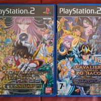 PS2 due giochi Saint Seiya Cavalieri dello Zodiaco