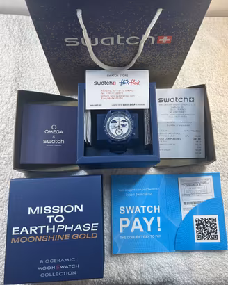 Omega x Swatch Earthphase Moonshine Gold