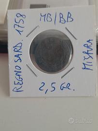 LOTTO 2 MONETE DEL REGNO DI SARDEGNA 