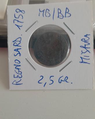 LOTTO 2 MONETE DEL REGNO DI SARDEGNA 