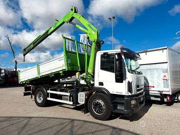 IVECO EUROCARGO 180E25K ribaltabile + gru