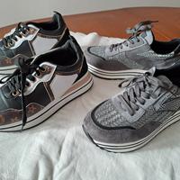 2 paia di scarpe da donna  ragazza usate una volta