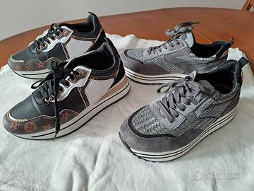 2 paia di scarpe da donna  ragazza usate una volta