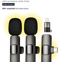 Microfono Wireless Qhot per iPhone/iPad