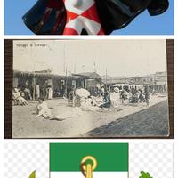 Cartolina bagnanti Viareggio 1922, viaggiata

