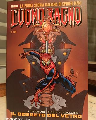 Fumetto "L'uomo ragno - Il segreto del vetro" 