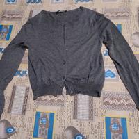 Cardigan giacchina donna corto grigio Twin Set tgM