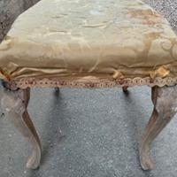 coppia sgabelli poggiapiedi antichi 