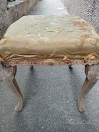 coppia sgabelli poggiapiedi antichi 