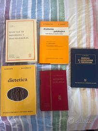 Vari libri di testo medicina -anatomia -dietetica