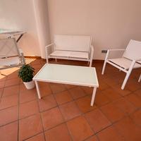 Set da giardino in alluminio 4 posti