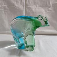 Scultura orso in vetro di Murano