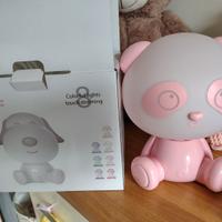 Lampada panda rosa