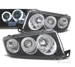 FARI SKODA FABIA 99-07 ANGEL EYES FONDO NERO