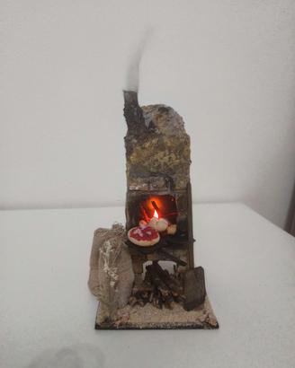Forno Presepe Diorama Modellismo (Luce+Fumo)