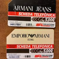 Schede telefoniche armani