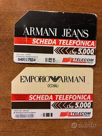 Schede telefoniche armani
