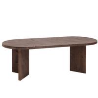 Tavolo moderno in legno massello color noce 180