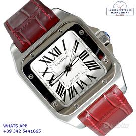 Cartier Santos 100 Medium 2878 silver Full Set