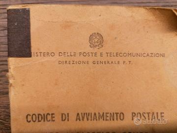 vintage collezione CODICI AVVIAMENTO POSTALE 1967
