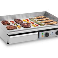Fry top liscio elettrico - 72,5 cm - 2 x 2.2 kW