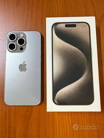 iPhone 15 Pro 128GB Titanio Naturale Grigio