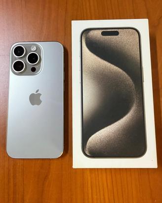iPhone 15 Pro 128GB Titanio Naturale Grigio
