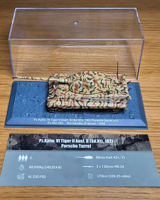 Modellino 1:72 Panzer VII Tiger II 1944