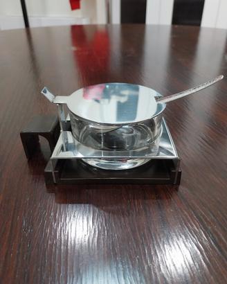 Formaggiera Abert anni 70 vetro e inox