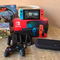 Nintendo switch con giochi e pro controller