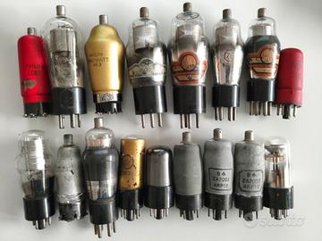 PHILIPS FIVRE MULLARD VALVO Lotto Valvole Radio