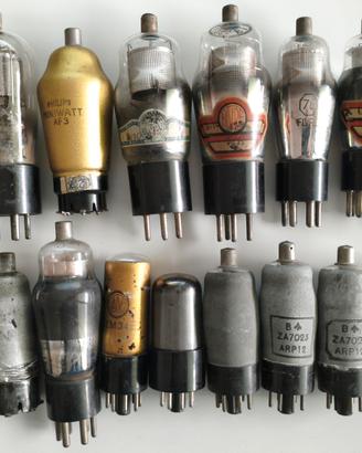PHILIPS FIVRE MULLARD VALVO Lotto Valvole Radio
