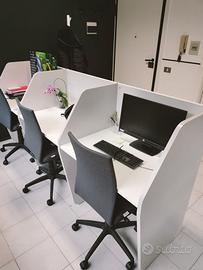 Postazione ufficio - call center con sedie