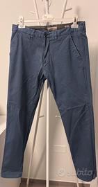 Pantaloni Hermitage Natural Fabrics 48 blu chiaro