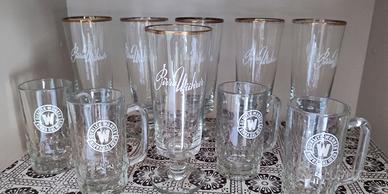 Set 10 Bicchieri birra Wuhrer Vintage