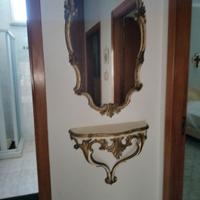 mensola classica con specchio 