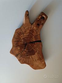 Tagliere fatto a mano in legno d'ulivo 