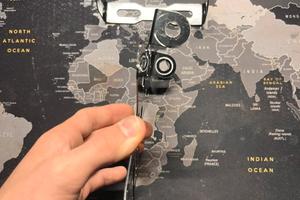 Porta targa moto universale