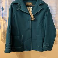 Cappotto Camomilla Italia Blu Petrolio