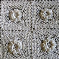 Coperta all'uncinetto incompiuta
