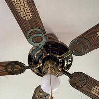 Lampadario con ventilatore da soffitto