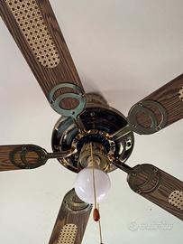 Lampadario con ventilatore da soffitto