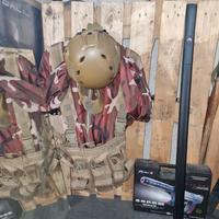 Giubbotto tattico + Caschetto + giacca