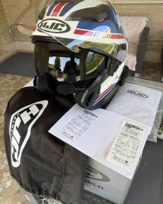 Casco Jet HJC F31 in fibra taglia L + interfono