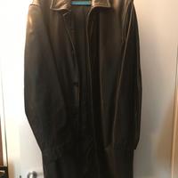 Cappotto impermeabile in pelle